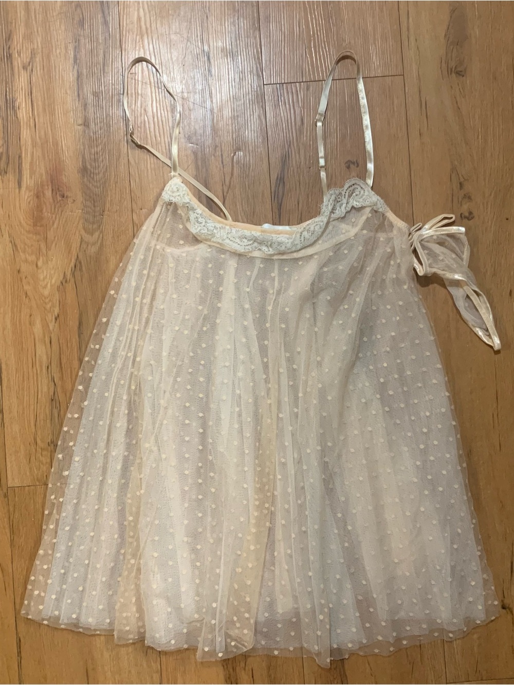 Flora nikrooz polka dot slip dress